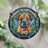 Bull Mastiff Memorial Stained Glass Effect Suncatcher